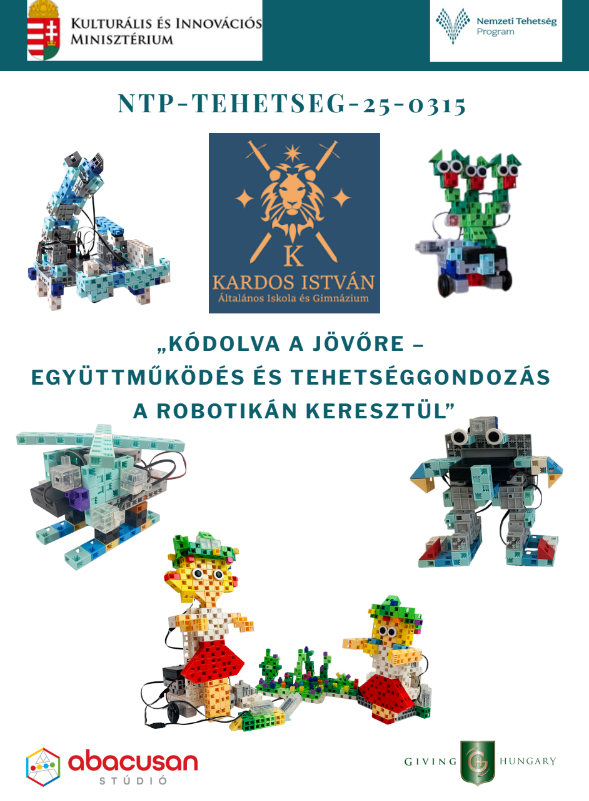 Kódolva a jövőre – NTP-TEHETSEG-25-0315 projektplakát
